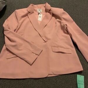 Boohoo Blush Pink Suit Jacket